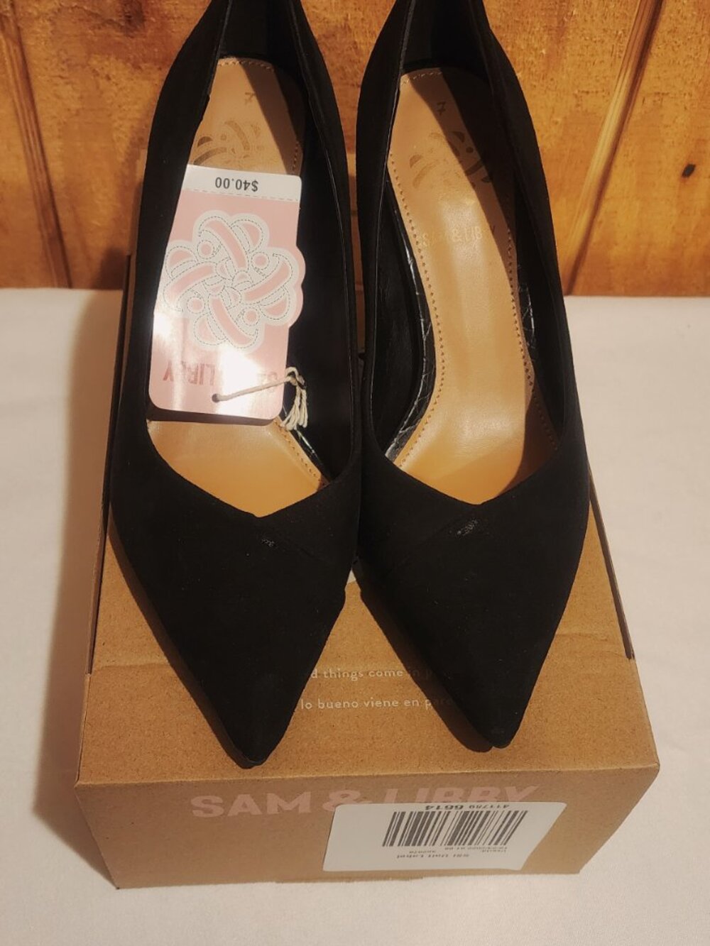 New W/Box Sam&Libby Willow Pointed Toe Pump Size 7